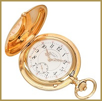 Goldene Taschenuhr der Marke A. Lange & Söhne Glashütte B/Dresden