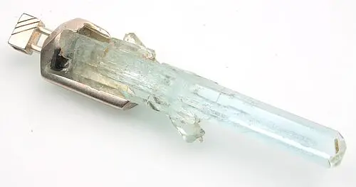 Aquamarin Edelstein Rohkristall Aquamarin Rohkristall-Anhänger