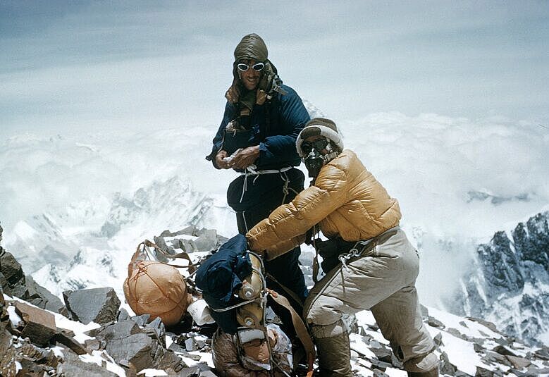 Erste Bergsteiger am Mount Everest: Edmund Hillary und Tenzing Norgay