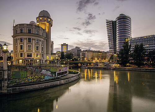 Fahrradrouten Wien um die Urania