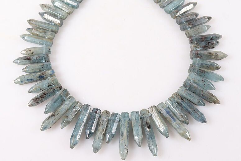 Aquamarin Rohkristall Kette