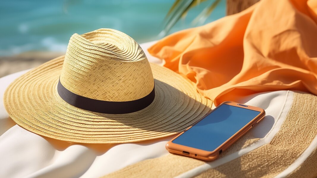 Technik Schutz am Strand in der Hitzewelle