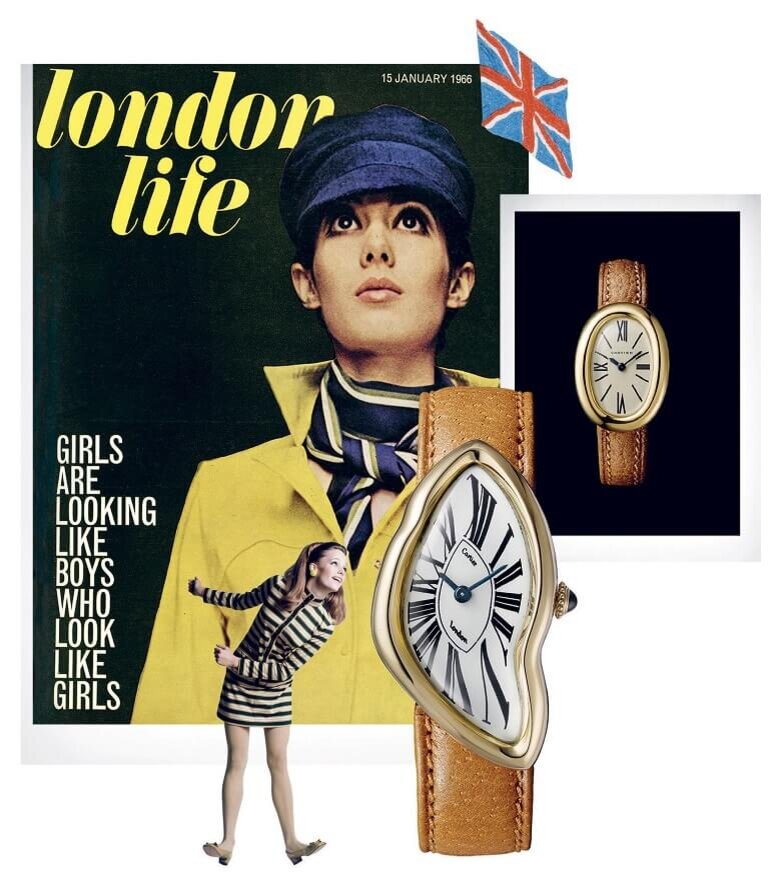 Cartier Crash am Cover des London Life Magazin 1966 London Life Magazin 1966 mit einer Cartier Crash am Cover