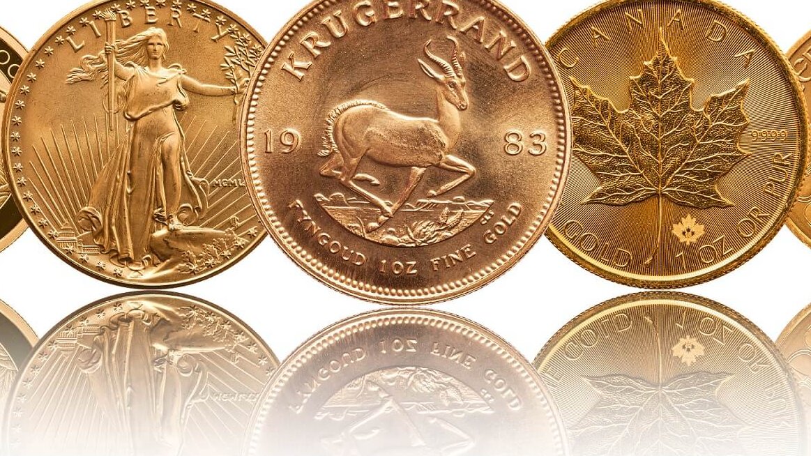 gold bullion coins one ounce of fine gold Von Matt Light