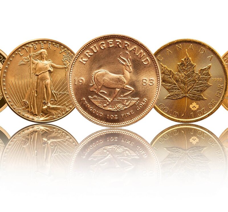 gold bullion coins one ounce of fine gold Von Matt Light