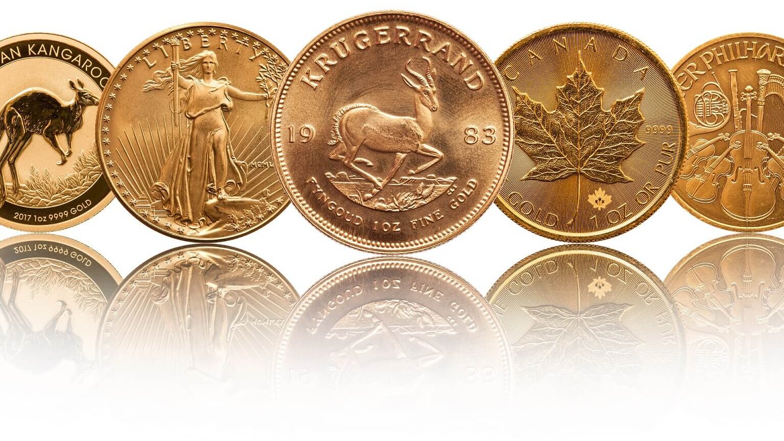 gold bullion coins one ounce of fine gold Von Matt Light