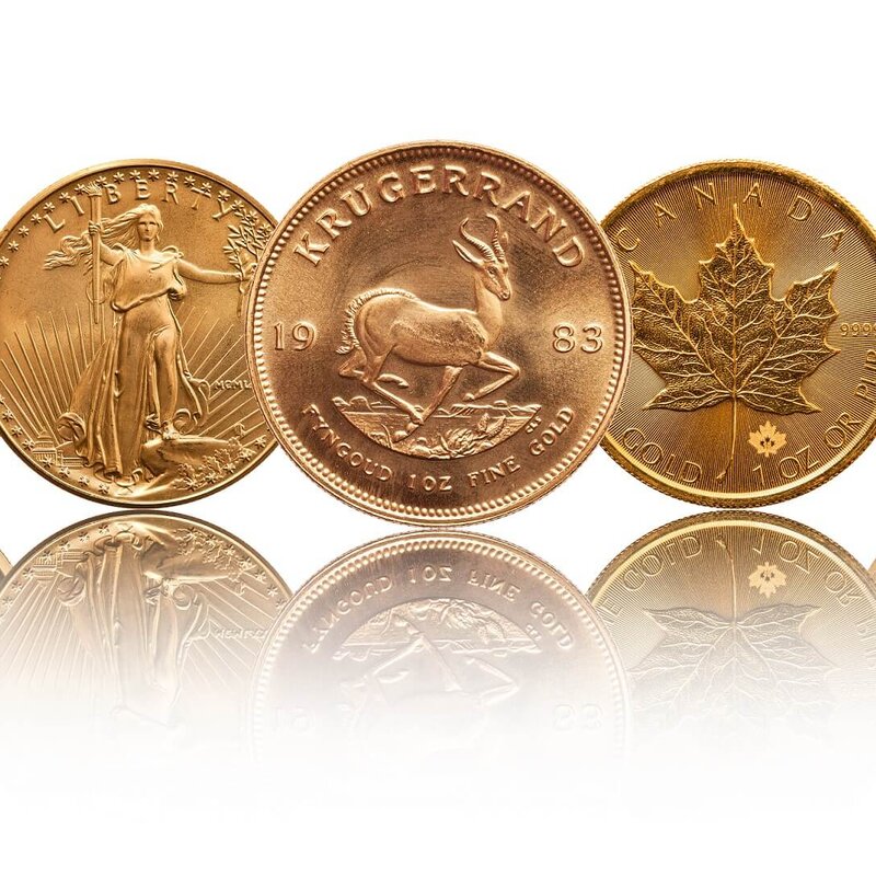 gold bullion coins one ounce of fine gold Von Matt Light