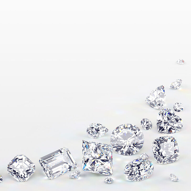 Verschieden Diamantschliffe