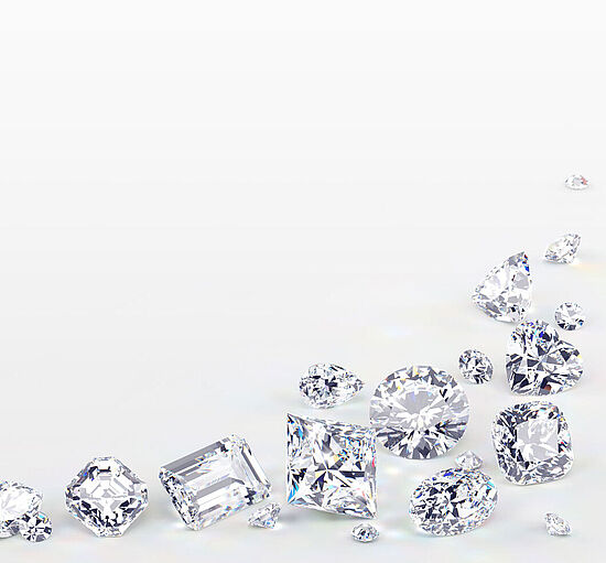 Verschieden Diamantschliffe