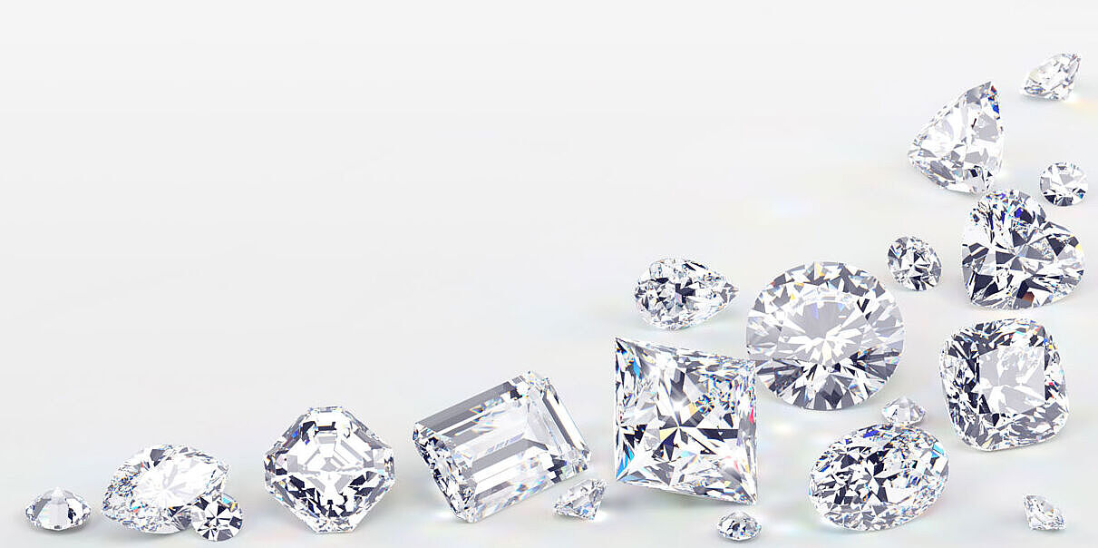 Verschieden Diamantschliffe