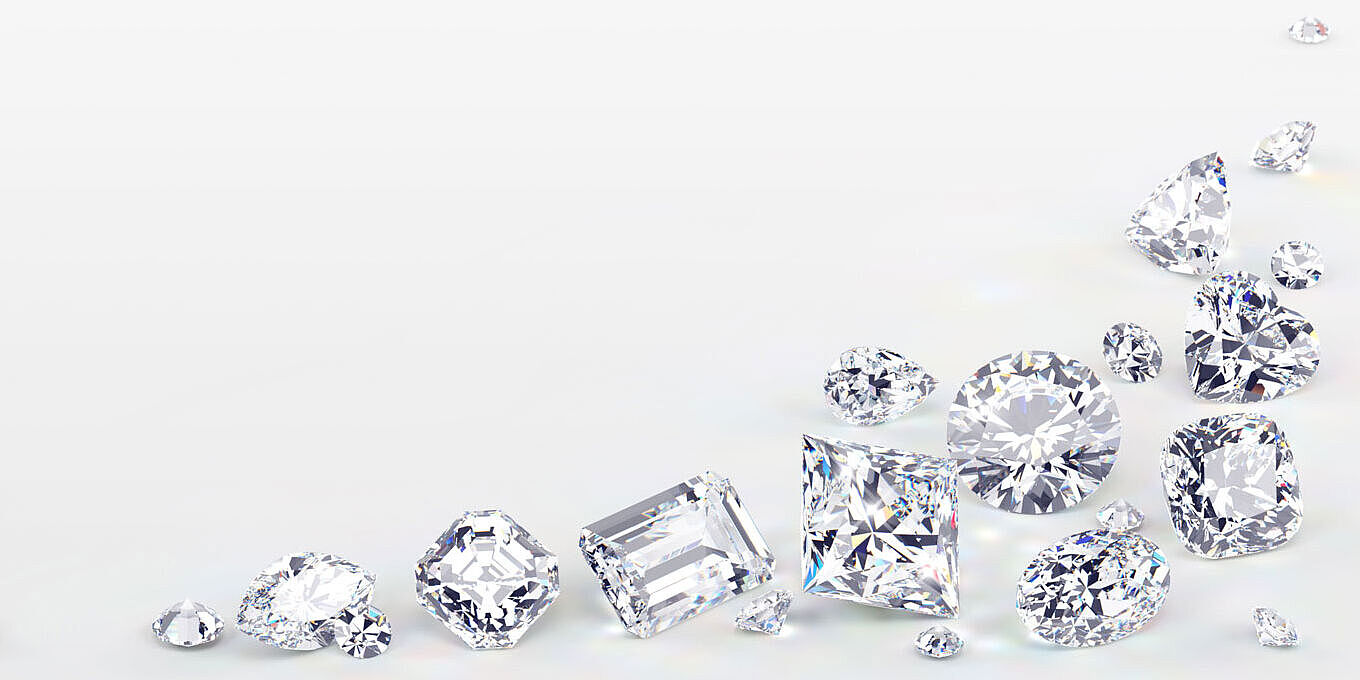 Verschieden Diamantschliffe