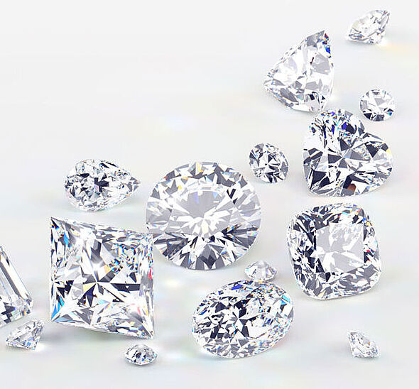 Verschieden Diamantschliffe