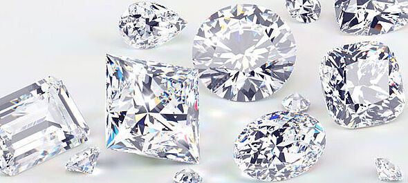 Verschieden Diamantschliffe