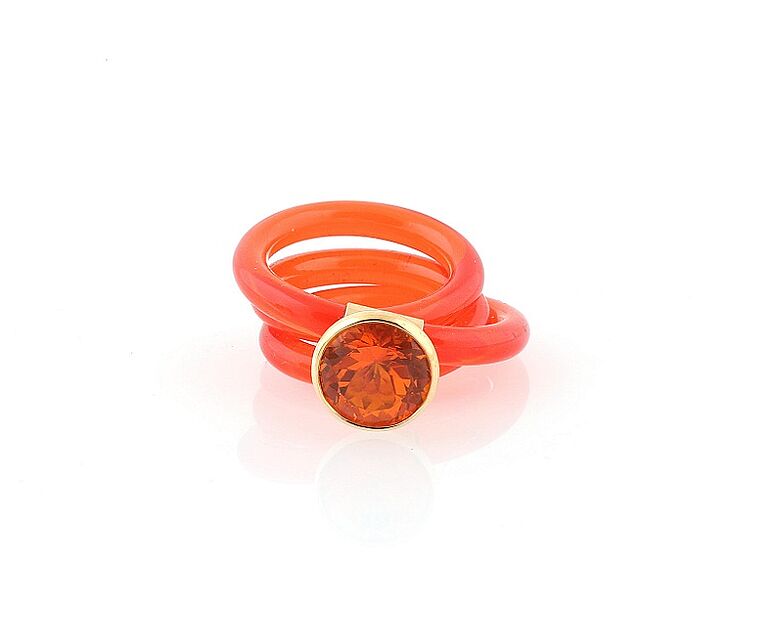 Ring mit Feuer-Opal