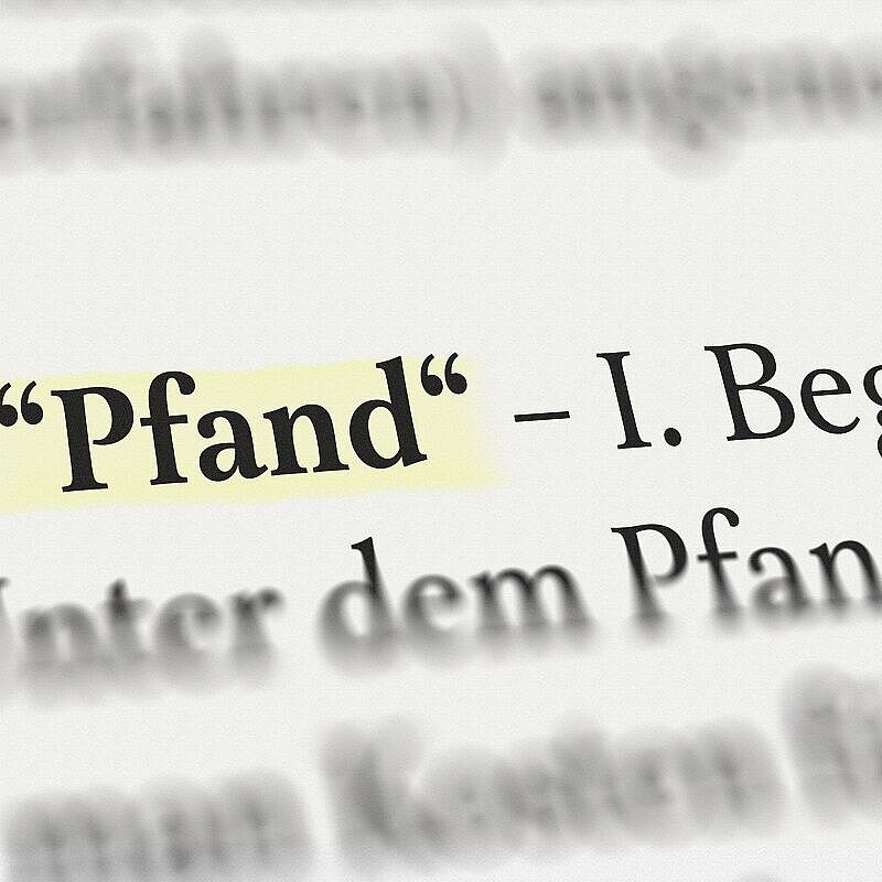 Pfand-Glossar: Begriffe rund ums Sofort-Darlehen