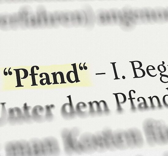 Pfand-Glossar: Begriffe rund ums Sofort-Darlehen