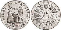 Im Silberpreis Check: 25 Schilling Münze, Kärntner Volksabstimmung, 1960, PP