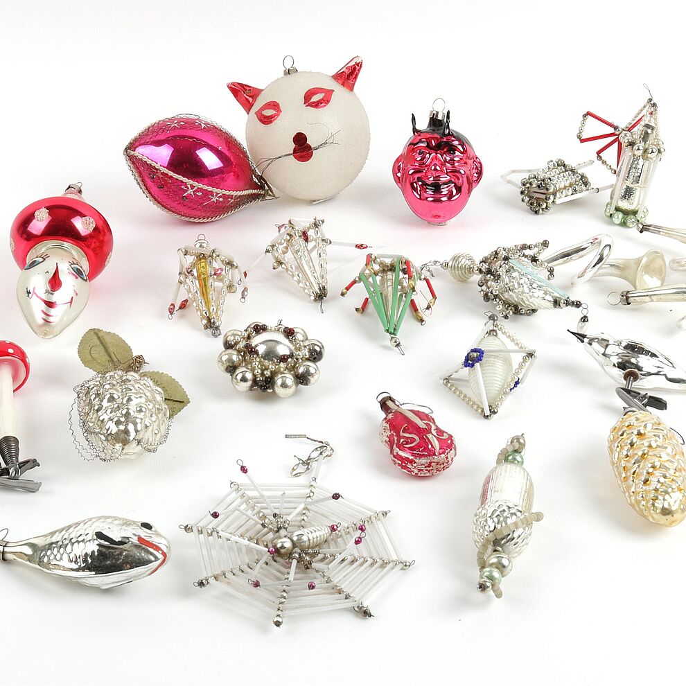 Christbaumschmuck, teils Gablonz