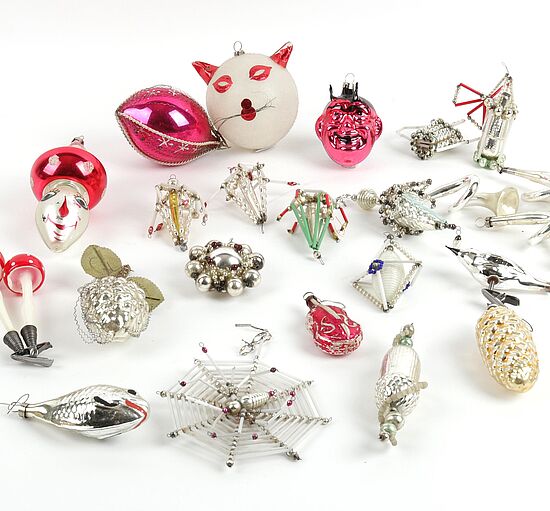 Christbaumschmuck, teils Gablonz