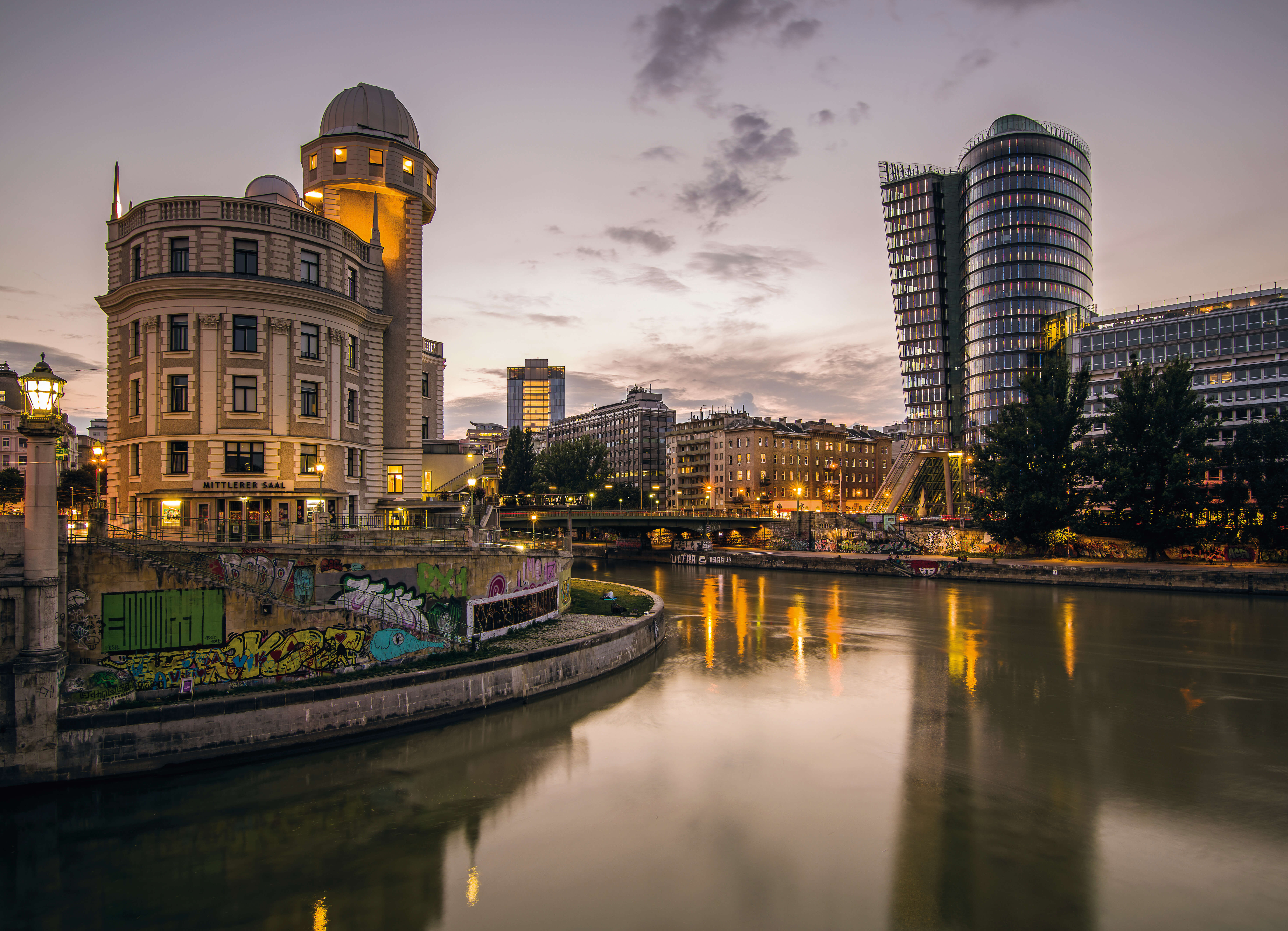 Donaukanal Fahrradrouten Wien Fahrradrouten Wien um die Urania