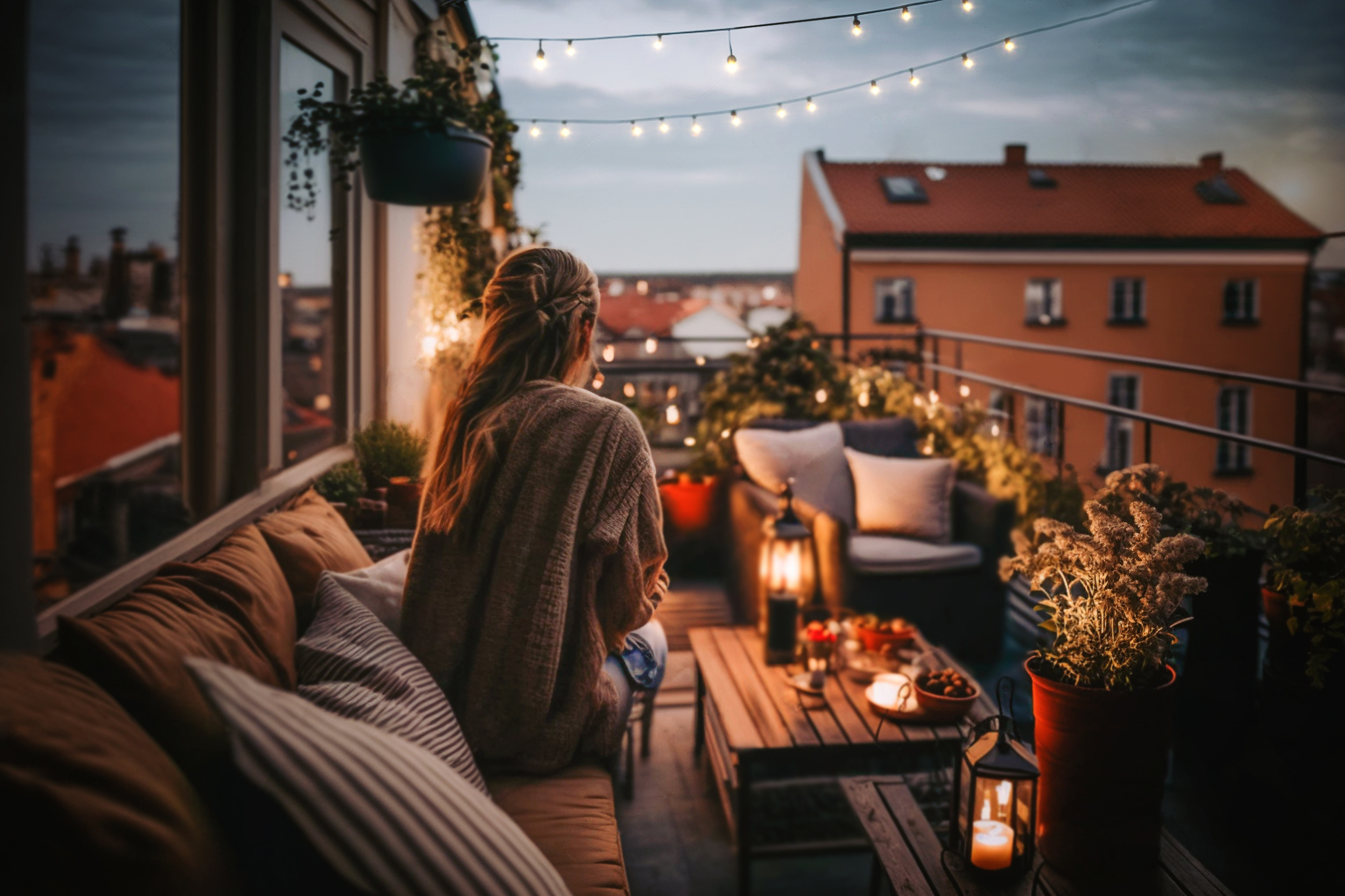 Balkon Idee Beleuchtung Balkon Deko Idee Beleuchtung