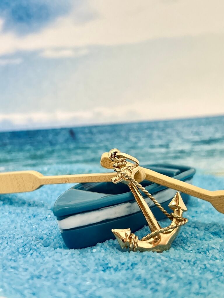 Anker mit Boot Anker mit Boot im Traumurlaub